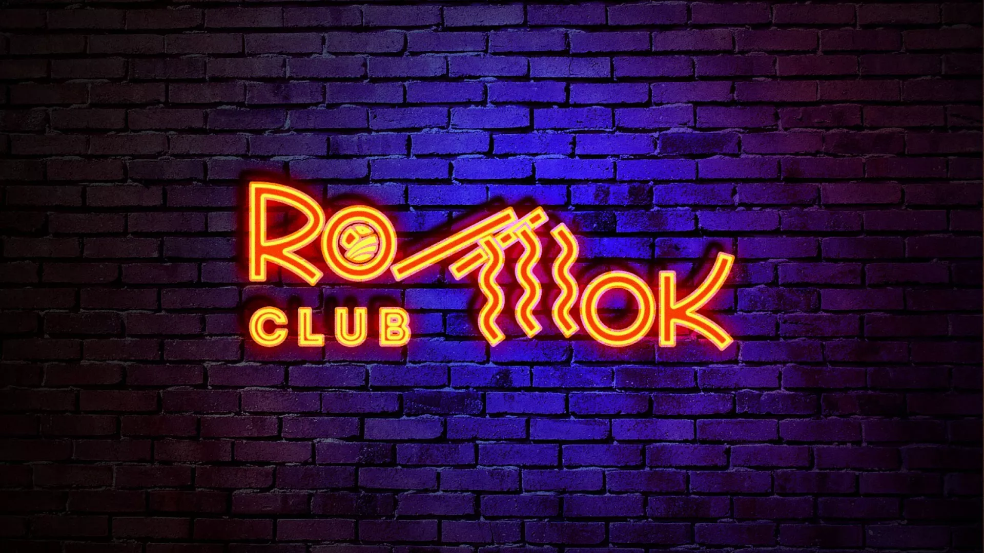 Разработка интерьерной вывески суши-бара «Roll Wok Club» в Гаджиево